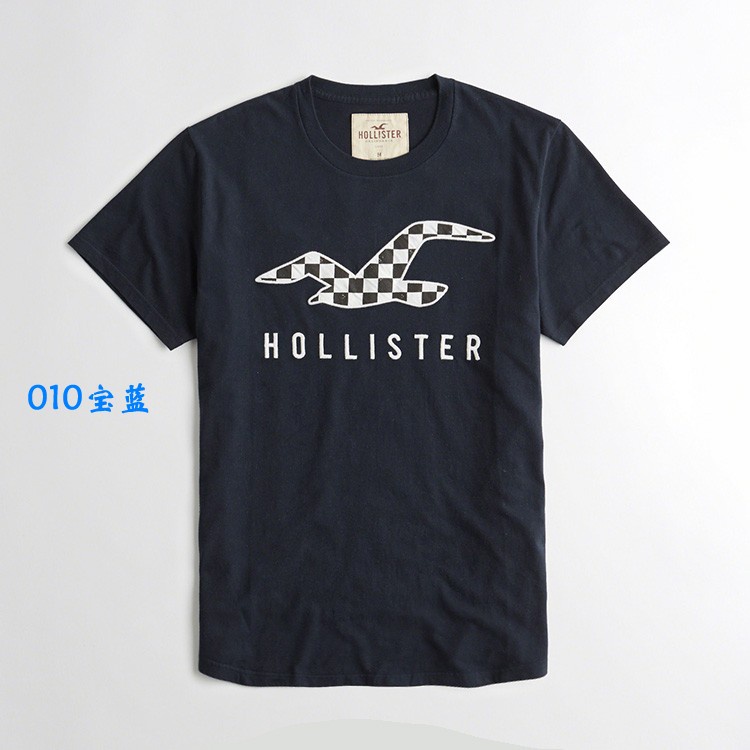 Áo Thun Cotton Tay Ngắn In Hình Hollister Thời Trang Mùa Hè Cho Nam