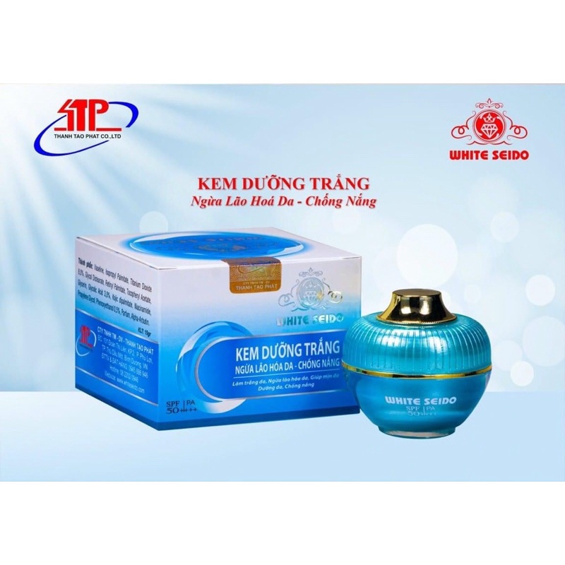 Kem White Seido Kem Dưỡng Trắng Da,Ngăn Ngừa Lão Hoá ,Chống nắng ,15gram