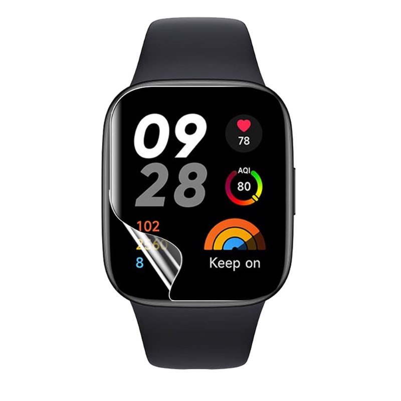 Kính Dán Màn Hình 9D Viền TPU Dẻo Trong Suốt Bảo Vệ Mặt Đồng Hồ Thông Minh Xiaomi Redmi Watch 3
