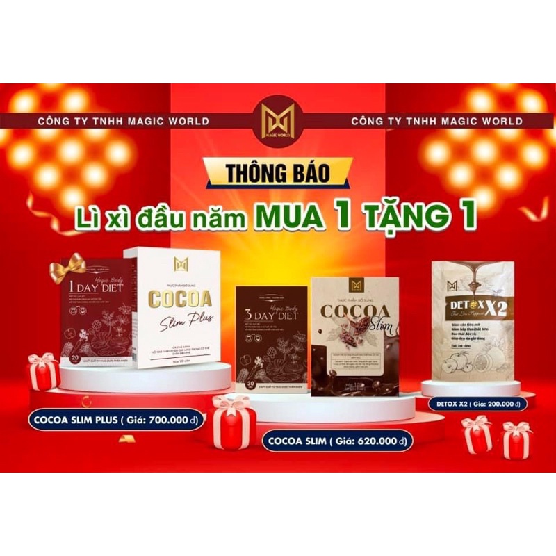 Cocoaslim mẫu mới nhất 2023
