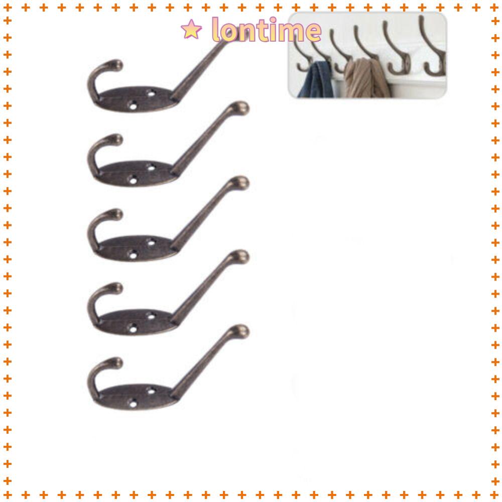 Bộ 5 Móc Treo Đồ Bằng Hợp Kim Sắt Phong Cách Vintage