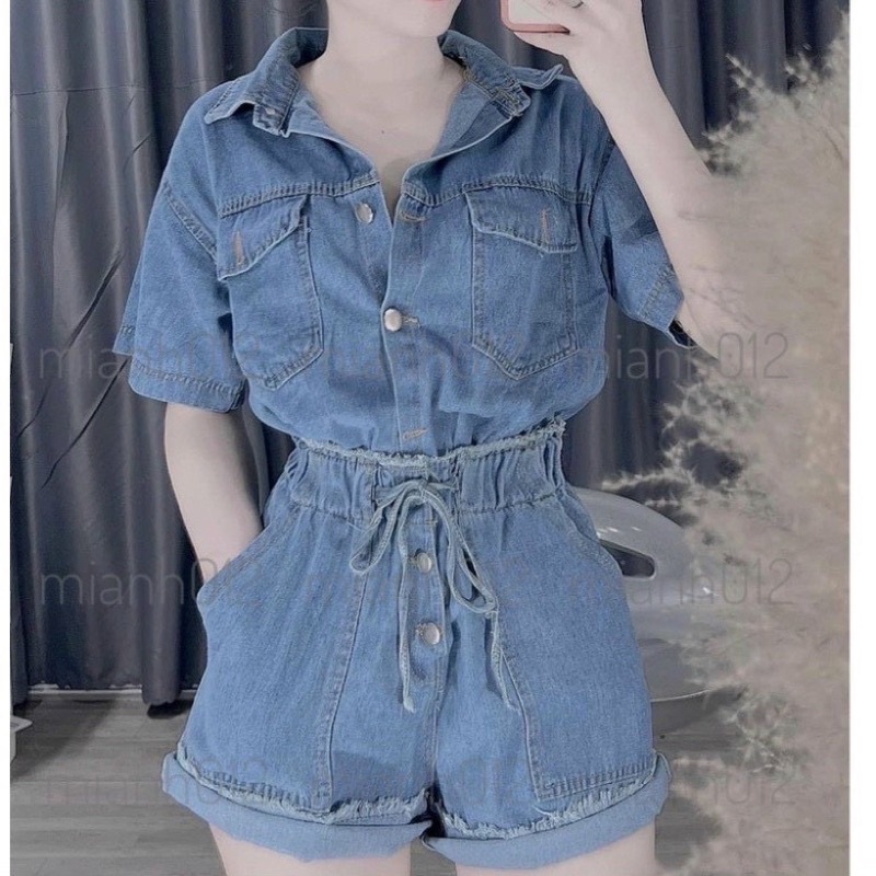 Set Áo Kèm Quần Short Jean Túi Hộp CC084
