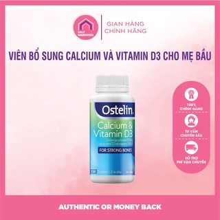 Viên Bổ Sung Canxi Và Vitamin D3 - Ostelin Calcium & Vitamin D3 - 60/120/300