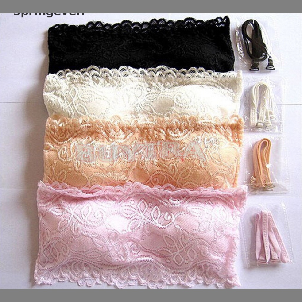 Áo Ngực Ống Ren Hoa Co Giãn Gợi Cảm Cho Nữ