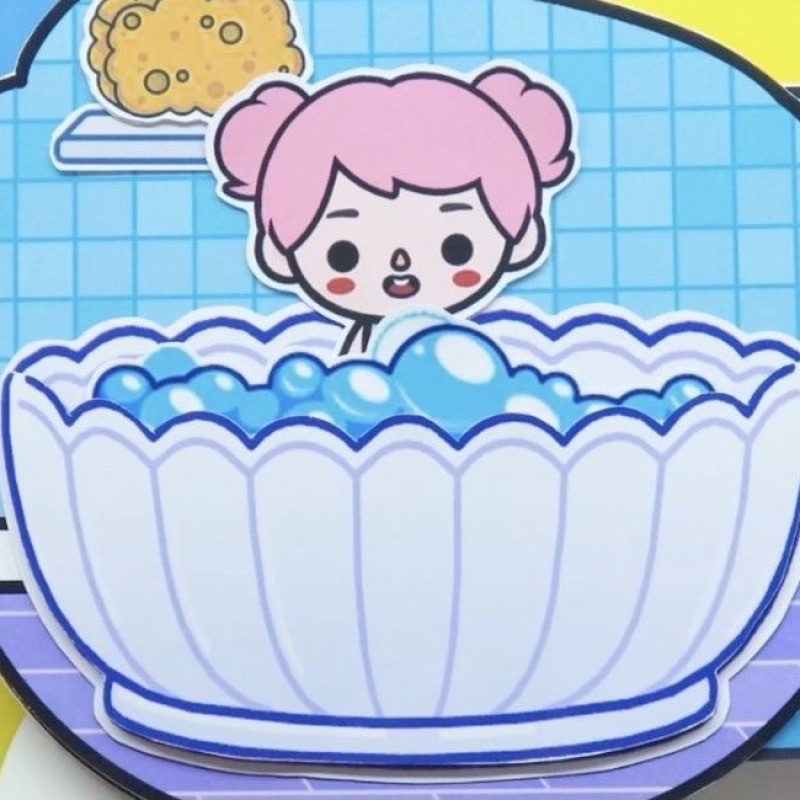 Đồ Chơi Búp Bê Bằng Giấy Thủ Công Dễ Thương Dành Cho Trẻ Em 2-6 Tuổi m