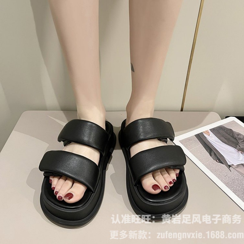 Xăng đan đế dày 4cm mẫu mới phong cách Hàn Quốc