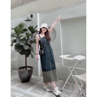 Váy yếm bò phối màu