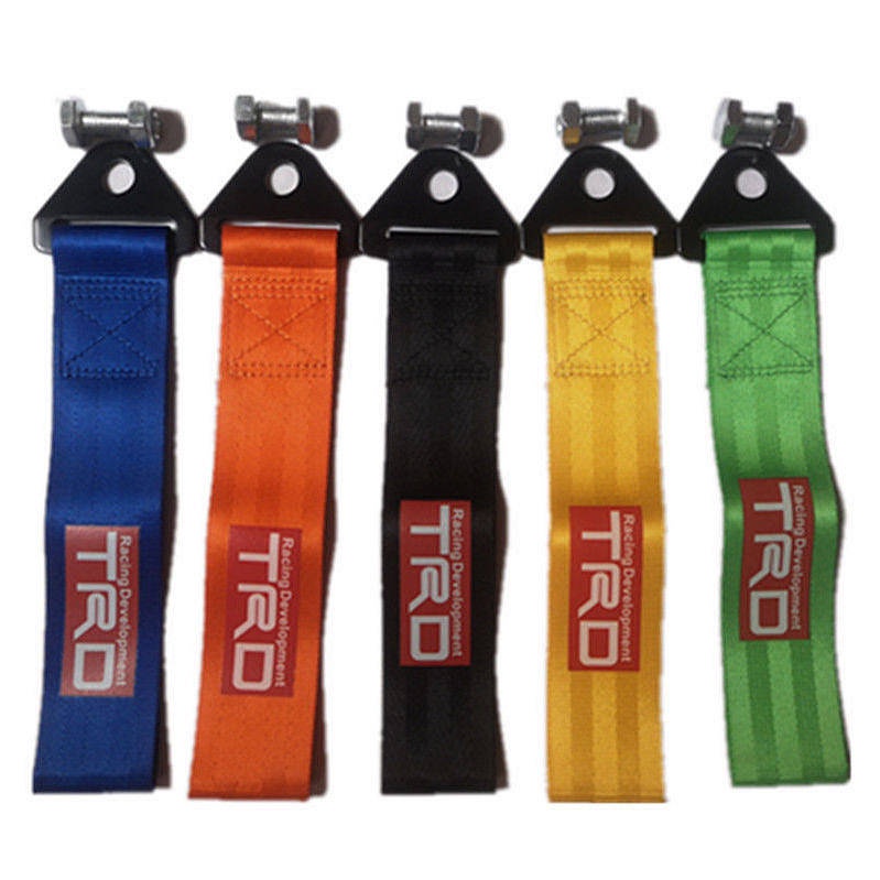 Suitable for TRD Trailer Rope Modification Personality Trailer Belt Car Decoration Trailer Rope Front and Rear Bars Traction Belt KMJt