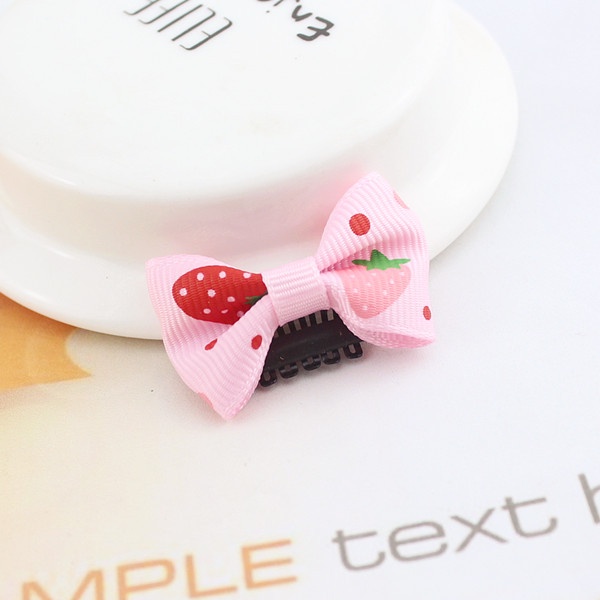 Set 10 Kẹp Tóc Nơ Nhiều Màu Dễ Thương Cho Bé Gái