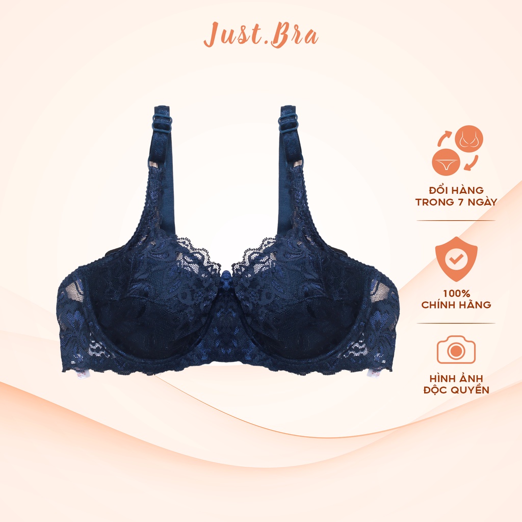 Áo ngực ren Just Bra có gọng, mút mỏng AB149