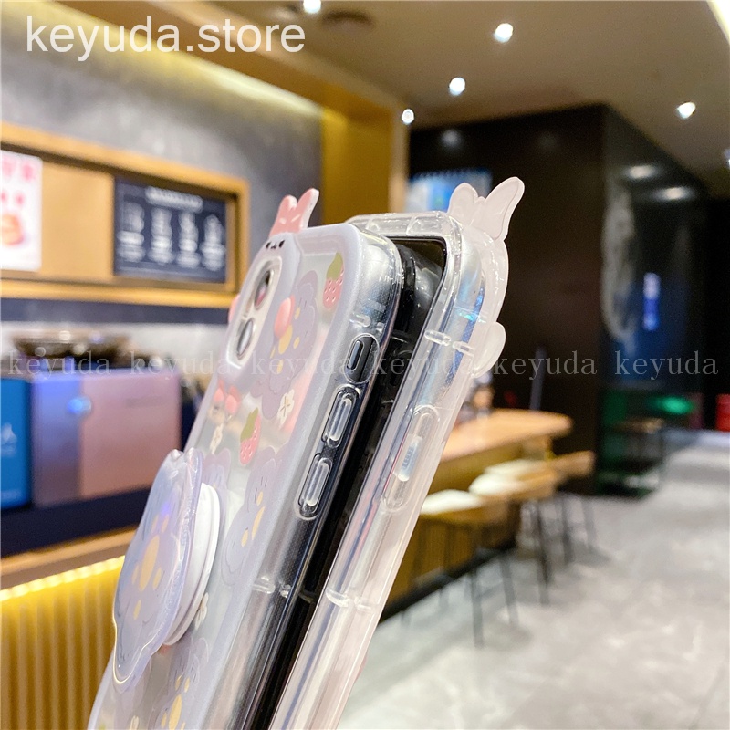 Ốp Điện Thoại Có Giá Đỡ Cho Vivo Y7S Y15 Y12 Y11 Y19 Y20 Y12S Y22S Y50 Y30 Y72 Y75 Y95 Y15S Y21 2021 V20 V23 V25 Pro X80 3D