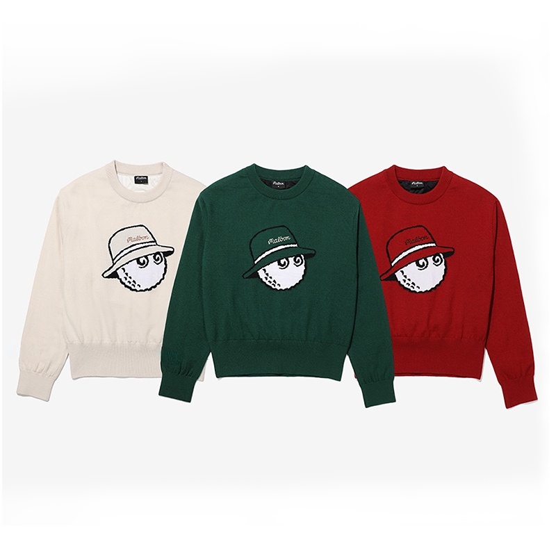 Áo Sweater Cổ Thuyền Chơi Golf In Họa Tiết Malbongolf Thời Trang Cho Nam Và Nữ
