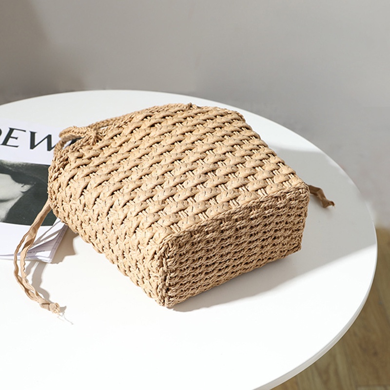 Túi Xách Đan Lát Kiểu Dáng Đơn Giản Hợp Thời Trang Cho Nữ