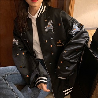 [ORDER]ÁO KHOÁC ULZZANG ÁO KHOAC BÓNG CHÀY FORM RỘNG NỮ TÍNH