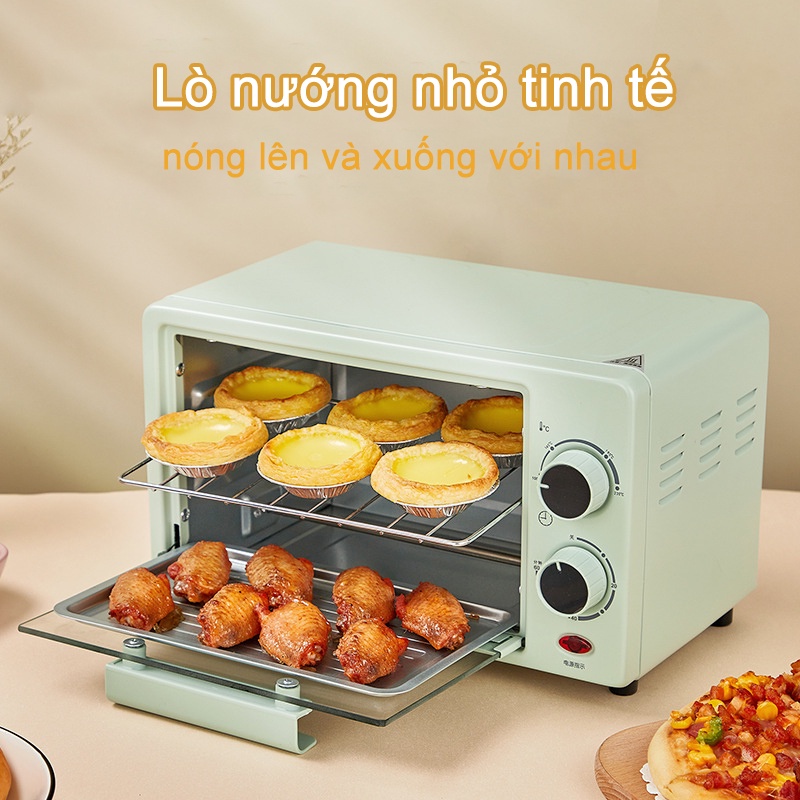 Lò Nướng Mini Đa Năng Màu Xanh 12L
