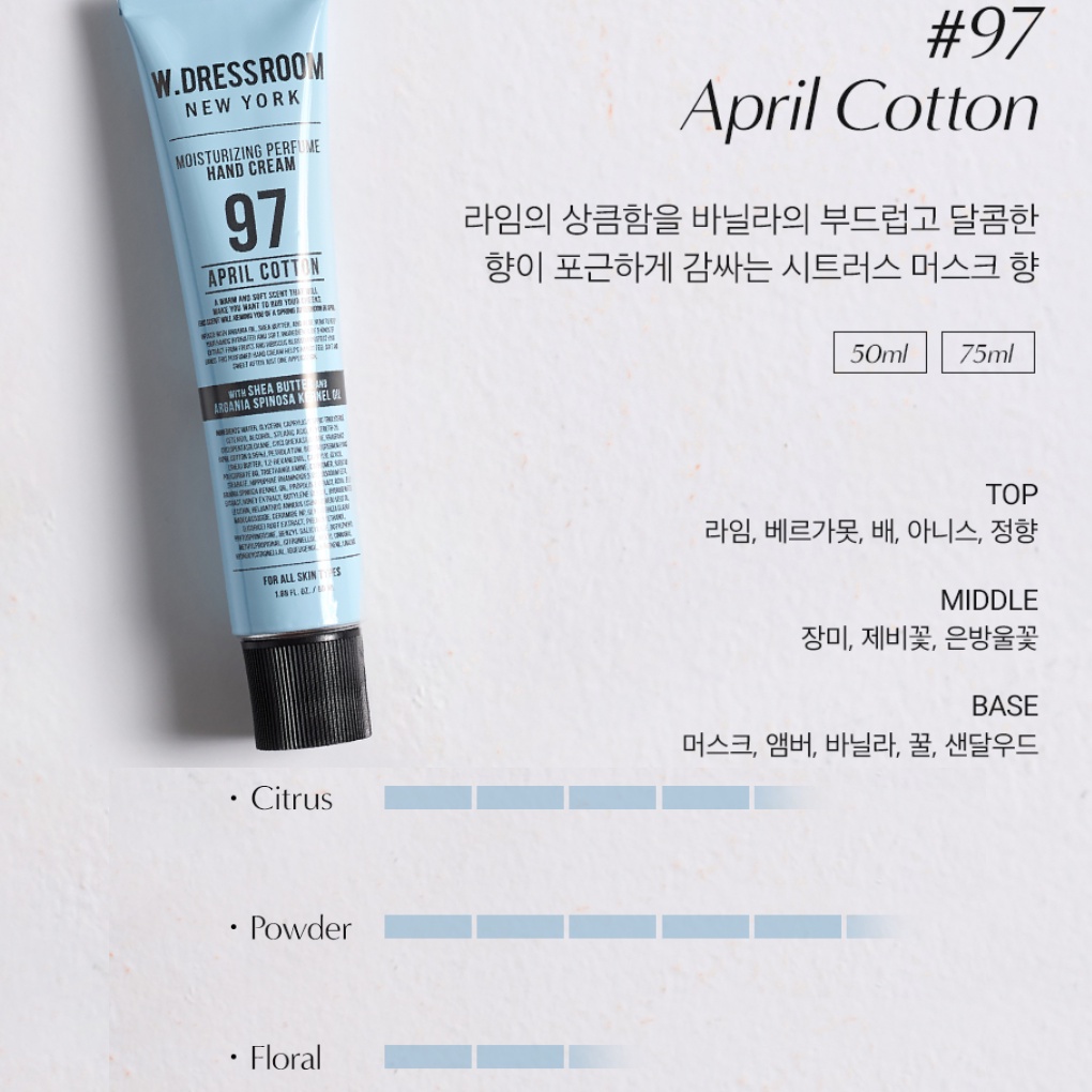 Kem dưỡng tay W.DRESSROOM Moisturizing Perfume 50ml