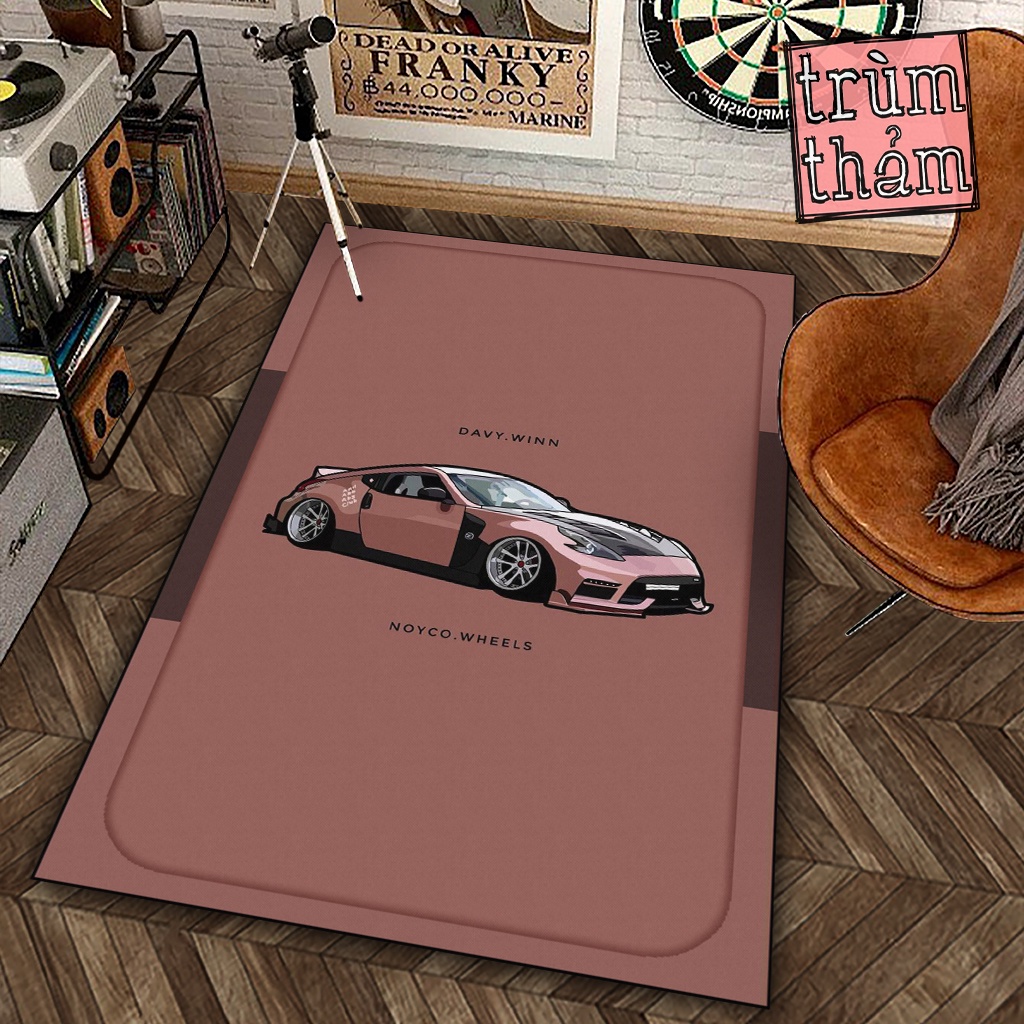 Thảm Trang Trí Jmcase Xe Đua Sport Car Hoạ Tiết Hoạt Hình Cartoon Decor Phòng Ngủ Phòng Khách Văn Phòng