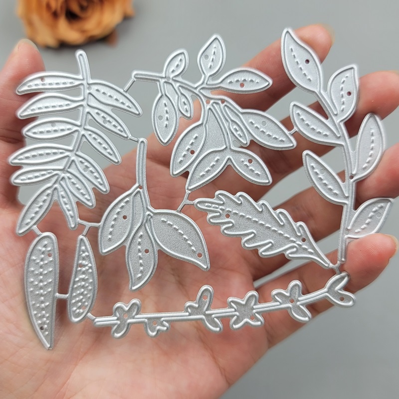 Khuôn Cắt Giấy Kim Loại Hình Chiếc Lá