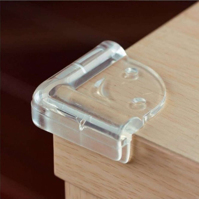 Miếng bịt góc bàn trong suốt silicon hình mặt cười an toàn cho bé và người già chống va đập bọc góc nhọn bàn ghế đa năng