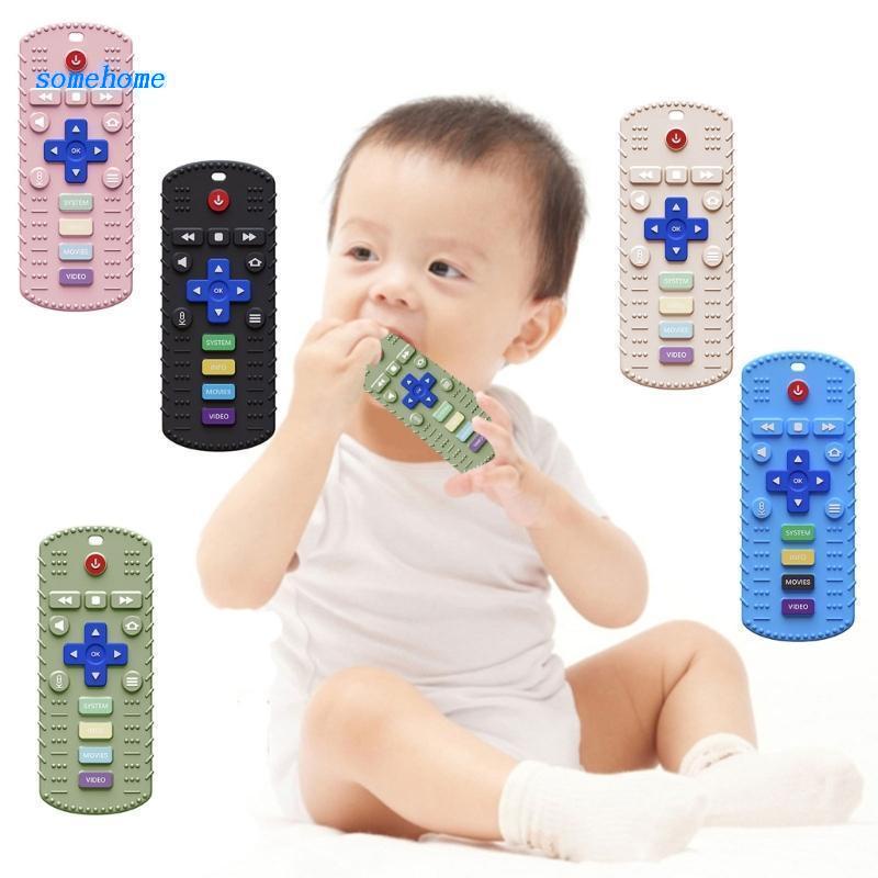 Đồ Chơi Ngậm Nướu Bằng Silicone Nhiều Màu Sắc Điều Khiển Từ Xa Dành Cho Trẻ Em