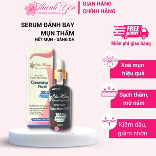 Tinh chất giảm thâm mụn Sắc Hồng, tinh chất trắng da ngừa mụn mờ nám, tàn nhang 50ml - Thanh Yến