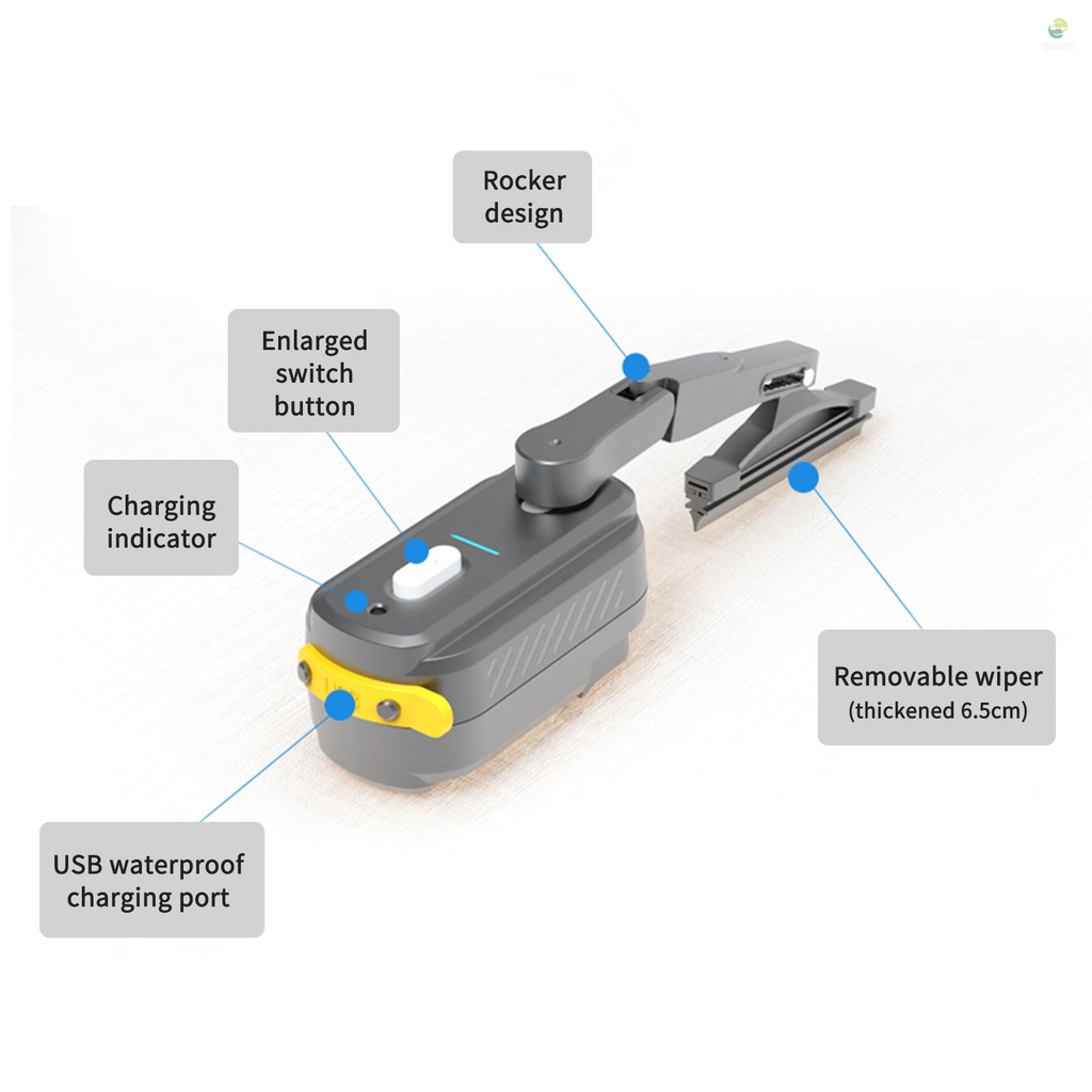 Ikon Cần Gạt Nước Kính Chắn Gió Có Thể Sạc Lại Cho Mũ Bảo Hiểm Xe Máy