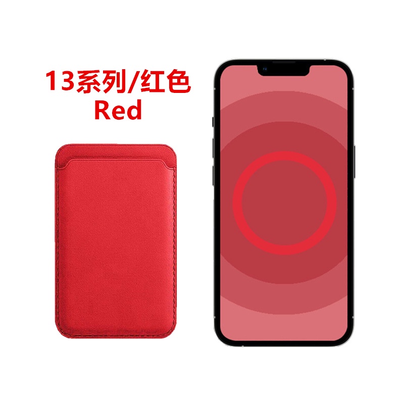 Ốp Điện Thoại Da Kèm Ngăn Đựng Thẻ Khóa Nam Châm In Logo Cho IPhone 13 14 Pro Max Mini Plus Mag IPhone14 12