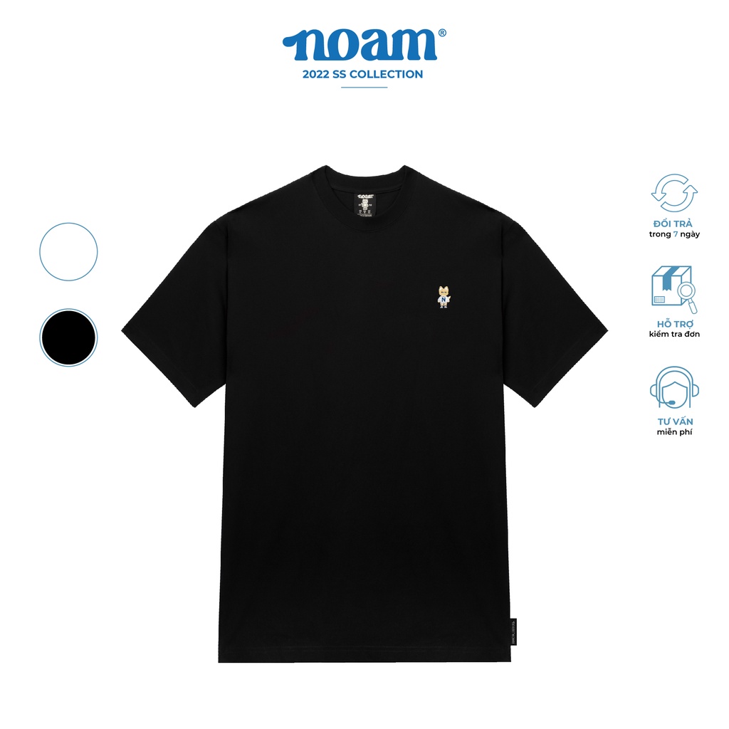 Áo thun Noam Teeny Homies màu đen 100% Cotton họa tiết thêu - AT002.2