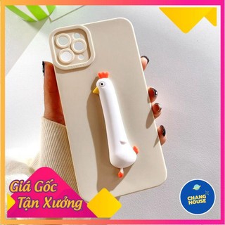 [ĐỦ DÒNG MÁY] Ốp Lưng Basic Camera Nổi - Mẫu Chicken x Dino Nổi