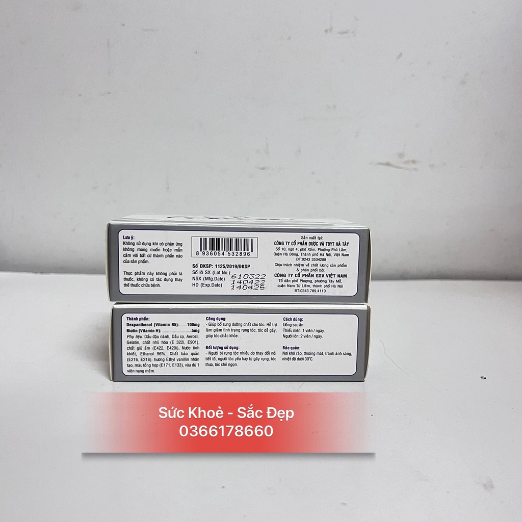 VIÊN UỐNG WELL GSV 30 VIÊN UỐNG GIẢM RỤNG TÓC KÍCH THÍCH MỌC TÓC HIỆU QUẢ