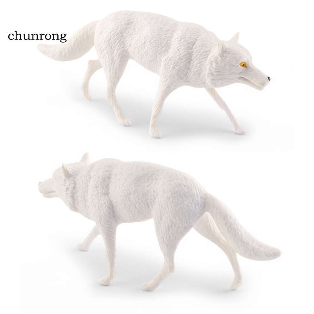 Cr Đồ trang trí Chó Sói Mini Trang Trí Bàn Làm Việc