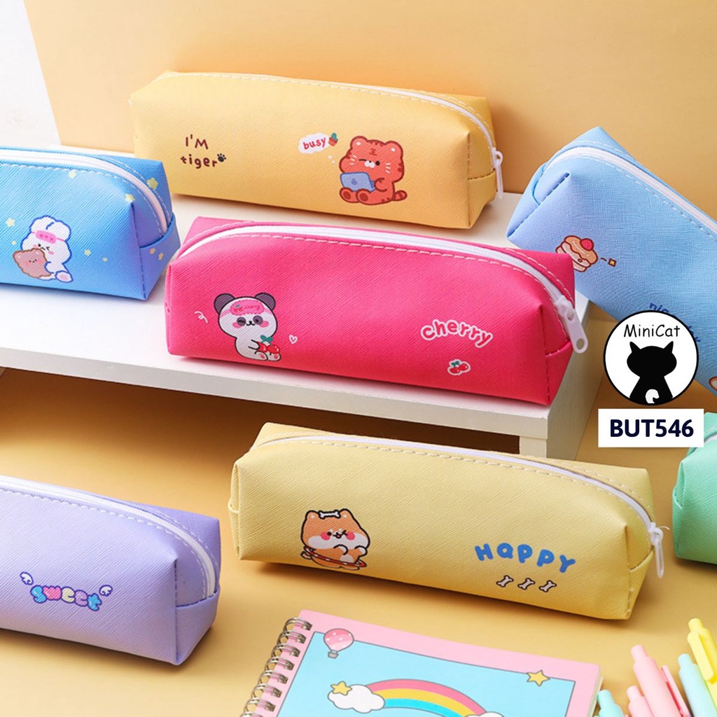 Túi đựng bút thiết kế màu sắc xinh xắn dễ thương, tiện lợi MiniCat BUT546