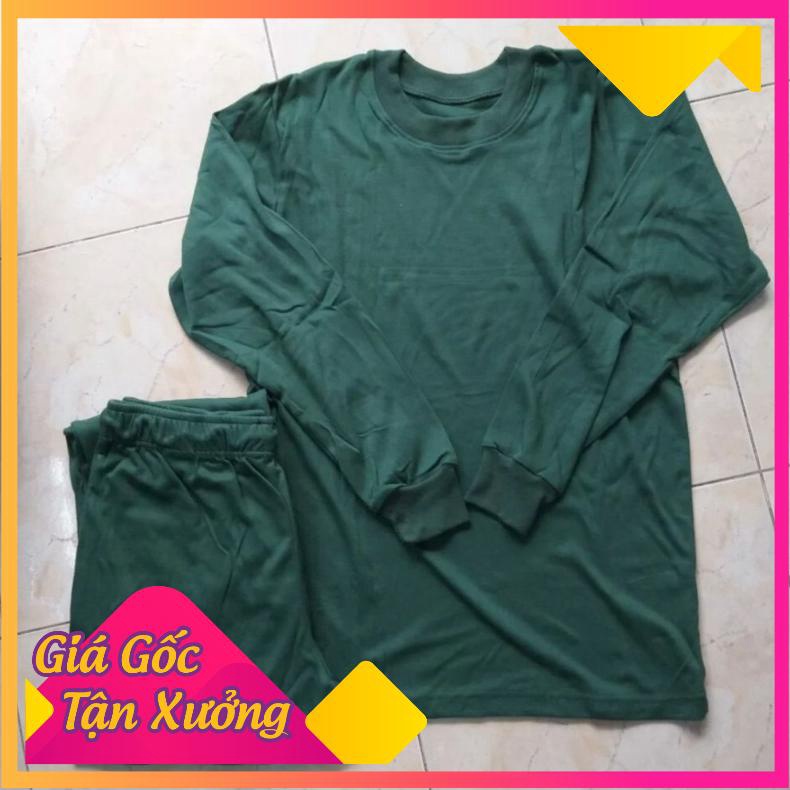 Bộ quần áo thun thu đông nam cổ tròn bộ đôi