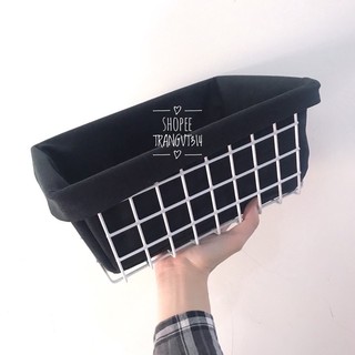 Rổ sắt đựng đồ, trang trí (size 28cm)