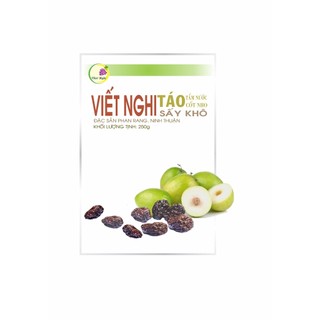Táo tẩm nước cốt nho sấy khô viết nghi 250gr
