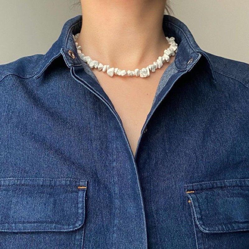 VÒNG CỔ ĐÁ VỤN THIÊN NHIÊN BẠCH TÙNG MOONFIRE