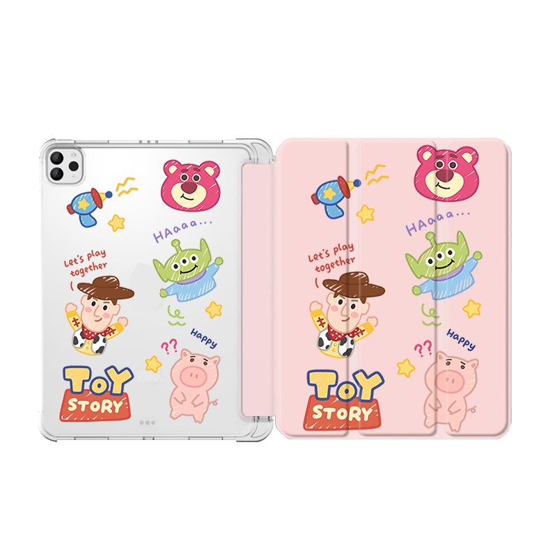 Ốp Máy Tính Bảng Bằng Acrylic Hình Động Vật Có Ngăn Đựng Bút Cho ipad Mini 4 5 ipad gen8 gen9 gen10 air5 air4 air1 / 2 Mini 4 5 ipad pro 2021