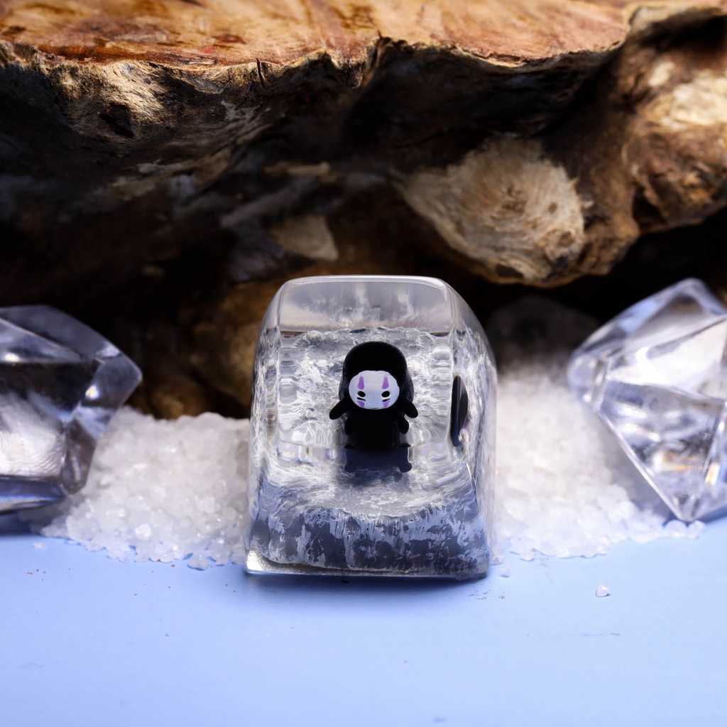 Keycap no face, Nút bàn phím vô diện siêu cute, phù hợp cho mọi bàn phím cơ tiêu chuẩn