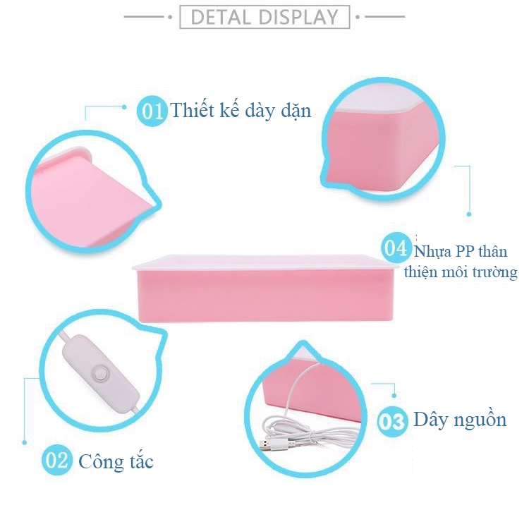 Bàn vẽ tranh cát cho bé mới nhất 2023 (tặng kèm pin sạc)