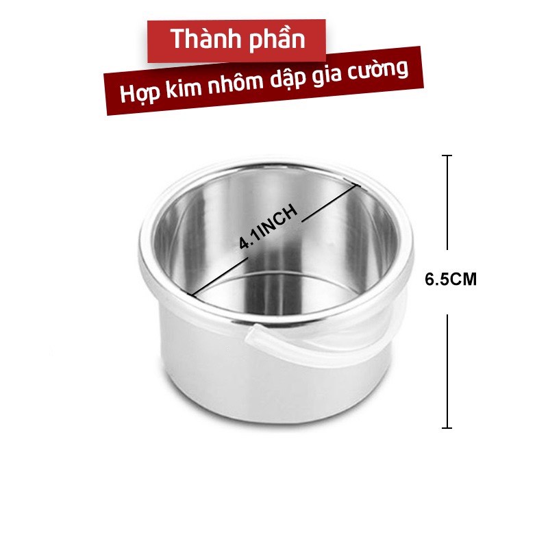 Combo Nồi Nấu Sáp Wax Lông CANDYWAX + Sáp Wax Lông Cao Cấp + 10 Que Gỗ Phết Sáp + Tặng 10ml Serum mỡ