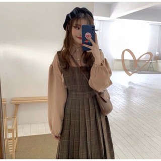[Order] Set váy yếm vintage (Ảnh thật ở cuối)