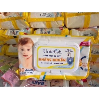 Khăn ướt Unifresh 80 tờ không mùi
