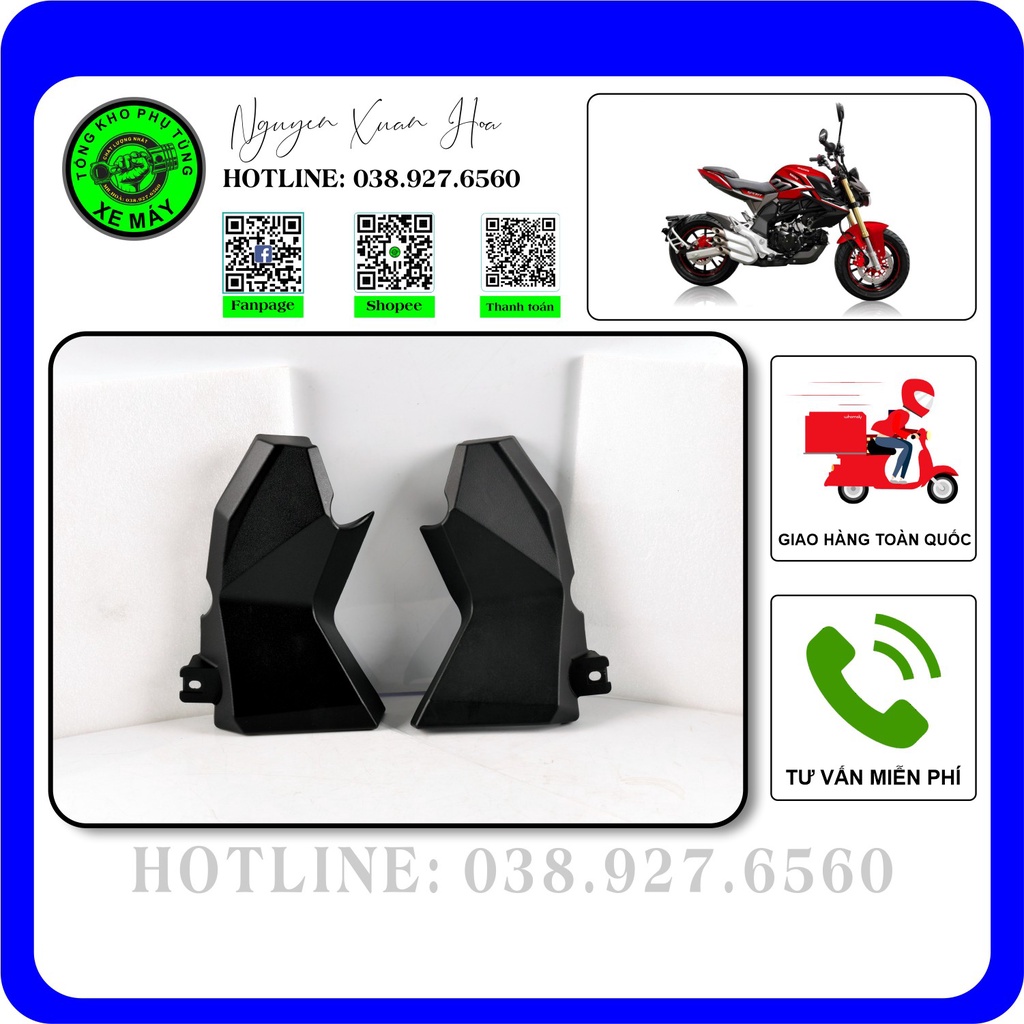 Ốp trang trí báng súng (gác chân) Trái - Phải U1 Augusta