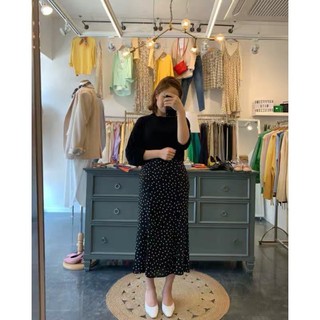 [ORDER]  Chân váy dáng dài chấm bi đuôi cá