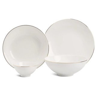 Bộ Bàn Ăn - Đồ Ăn 9 Sản Phẩm Daisy IFP Chỉ Vàng, Sứ Minh Long I