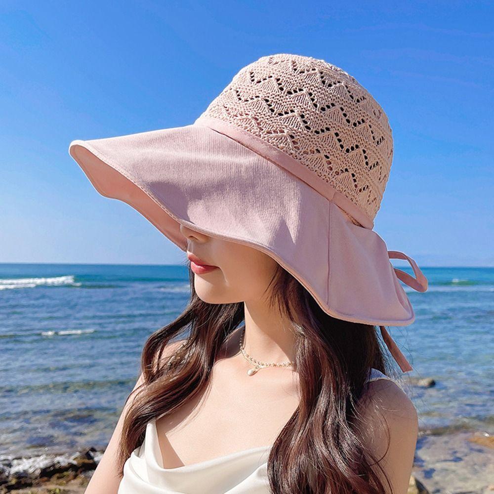 Nón Tai Bèo Vành Rộng Thoáng Khí Chống Tia UV Thời Trang Đi Biển