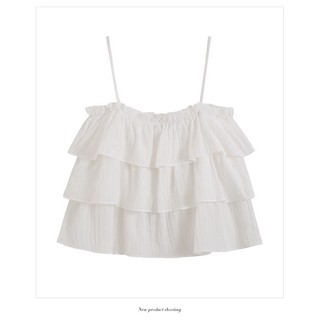 Áo croptop bèo 3 tầng