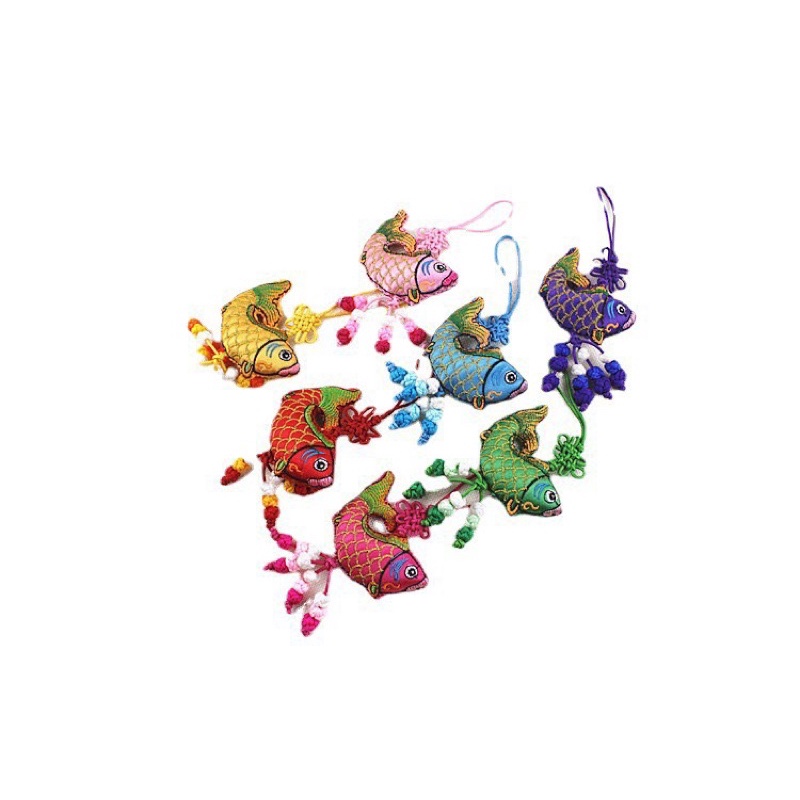 Móc khoá thổ cẩm vintage boho