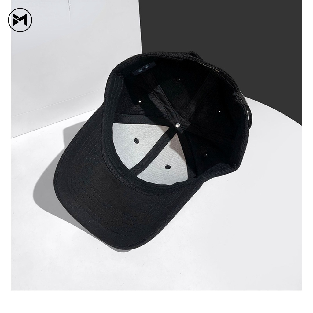 Mũ Lưỡi Trai Màu Đen Thêu Họa Tiết Thời Trang Mùa Hè Cho Nam Nữ