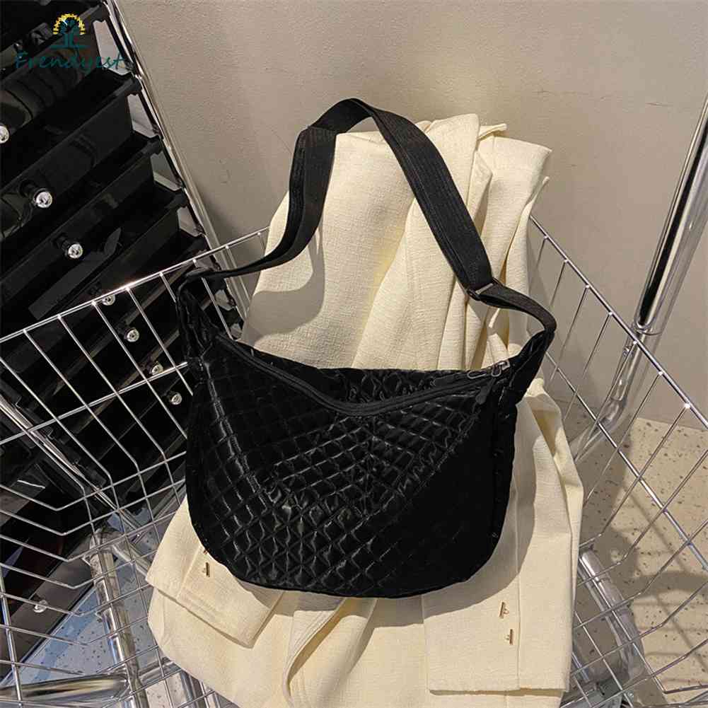 Túi Đeo Chéo Vải Bông Mềm Thời Trang Thu Đông Cho Nữ